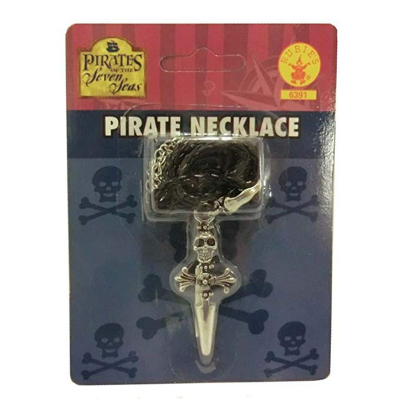 Pirate's Cross SKULL Pendant CORDED NECKLACE NEW B - Picture 2 of 2